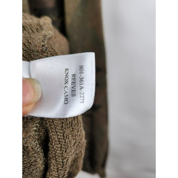 RAILS Green Pullover Drop Shoulder Reeves Knox Camo Sweatshirt Size Small - Picture 7 of 9